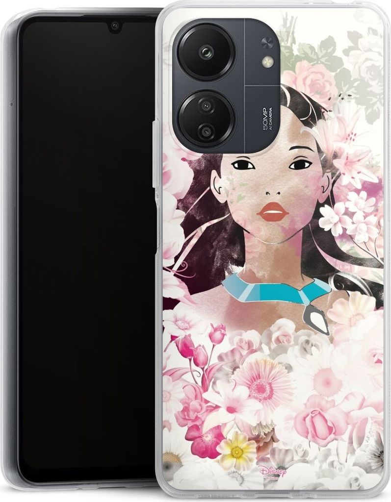 DeinDesign Handyhülle für Xiaomi POCO C65 Silikon Hülle Case Smartphone Schutzhülle Disney Offizielles Lizenzprodukt Pocahontas