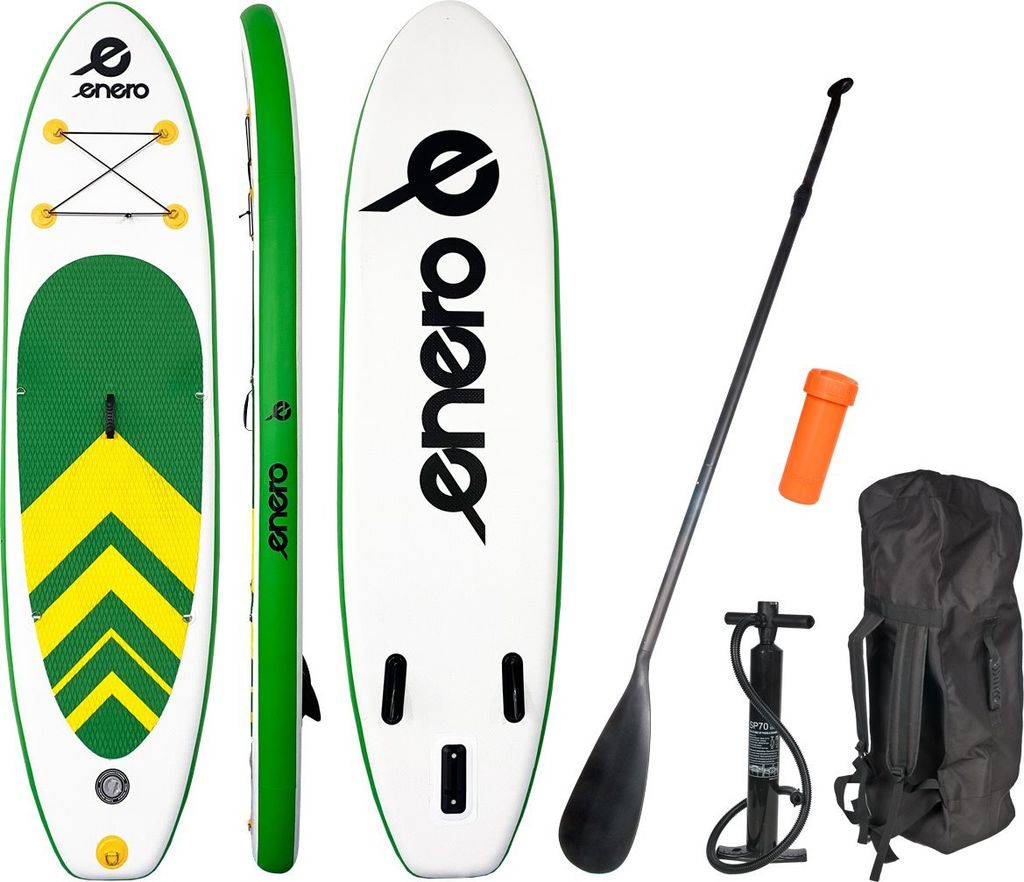 ENERO Paddleboard SUP aufblasbar 300 x 76 x 15 Grün II