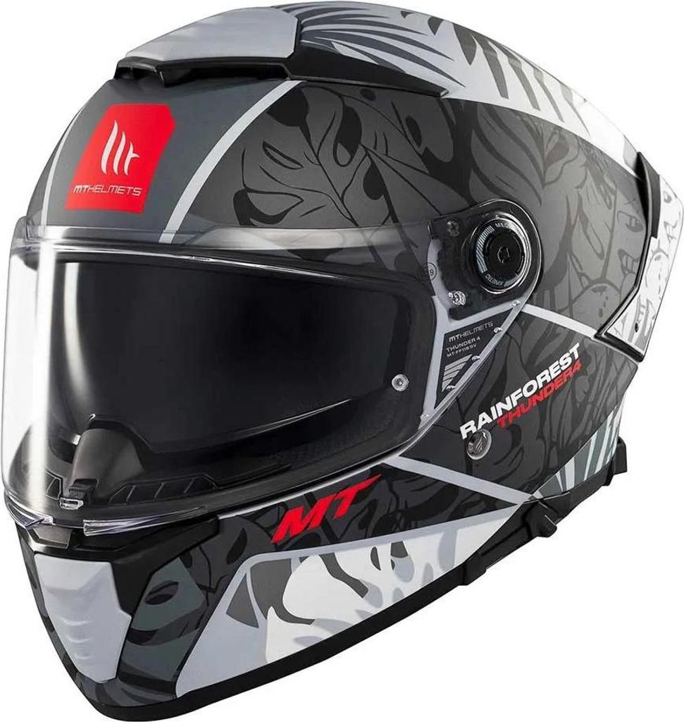 Mt Helmets Thunder 4 Sv Rainforest Integralhelm Grau XL Grau XL