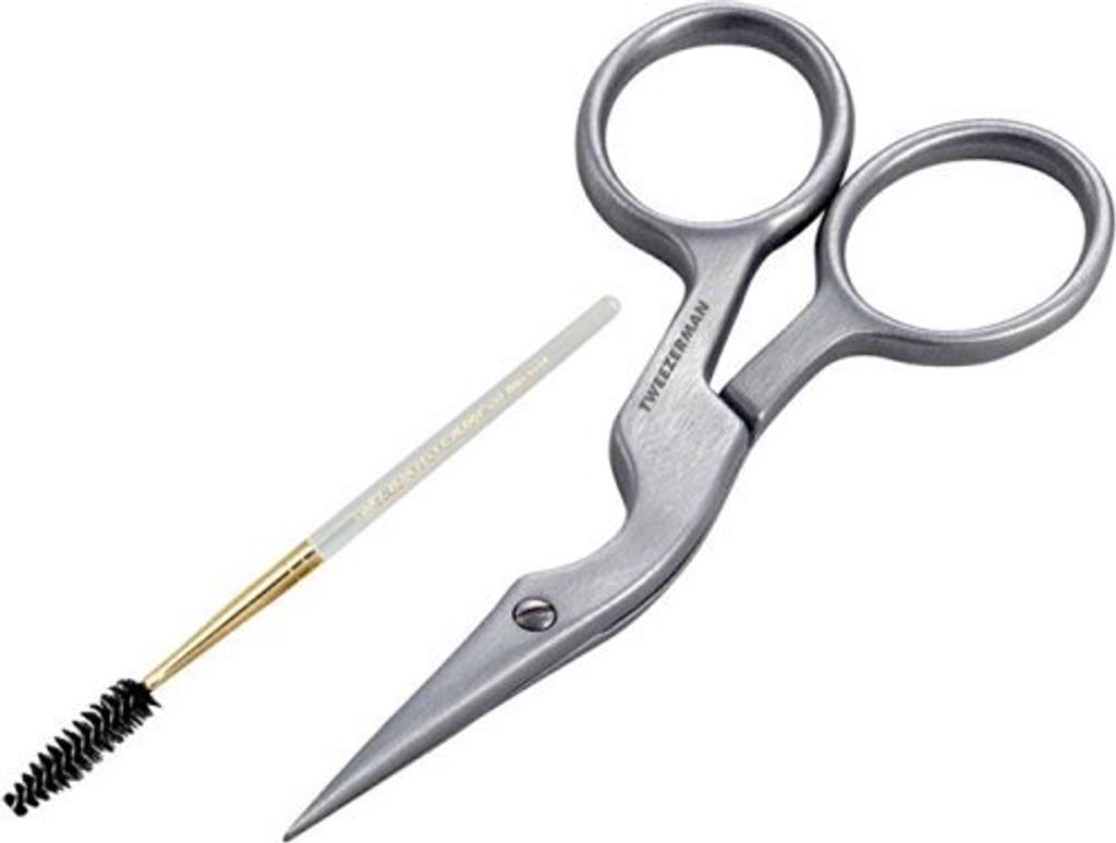 Brow Shaping Scissors & Brush Stainless Steel