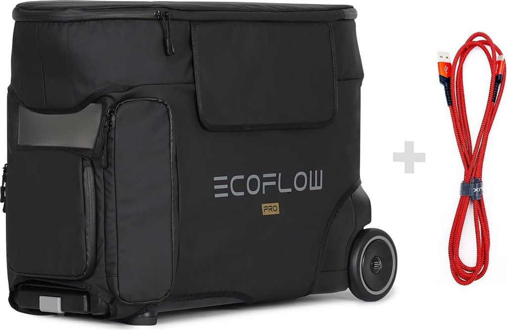 EcoFlow DELTA Pro Bag inkl. GRATIS Schnellladekabel USB-C Anschluss