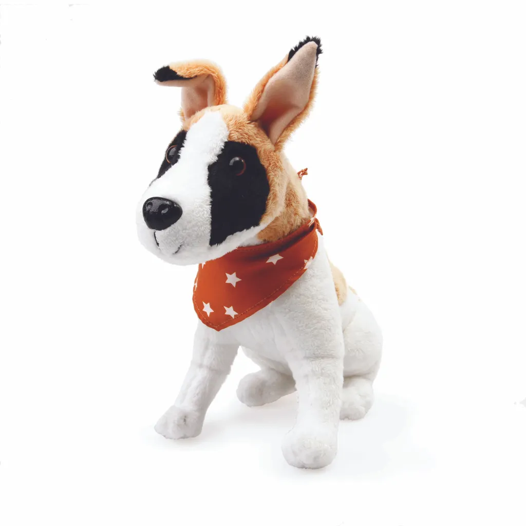 Peluche Chien Gump 25 cm - Anti-Allergique et Sécurisé pour le Bébé