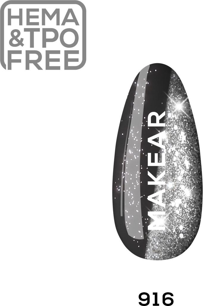 916 Midnight Magic UV Nagellack 8 ml Makear