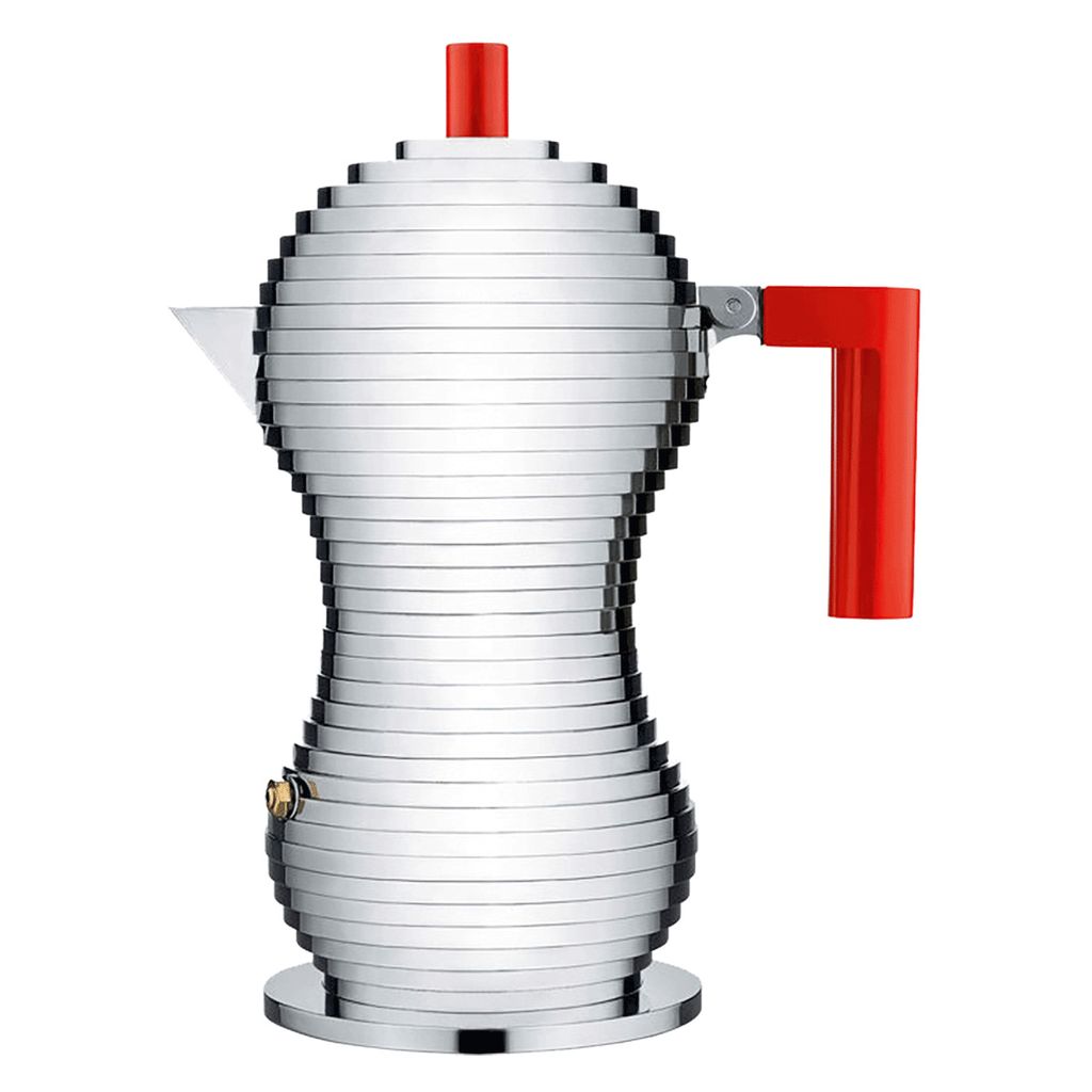 Alessi Pulcina - Espressomaschine 15 cl-Rot Produktbild 