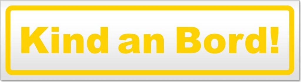 Kind an Bord Magnetschild Schild magnetisch
