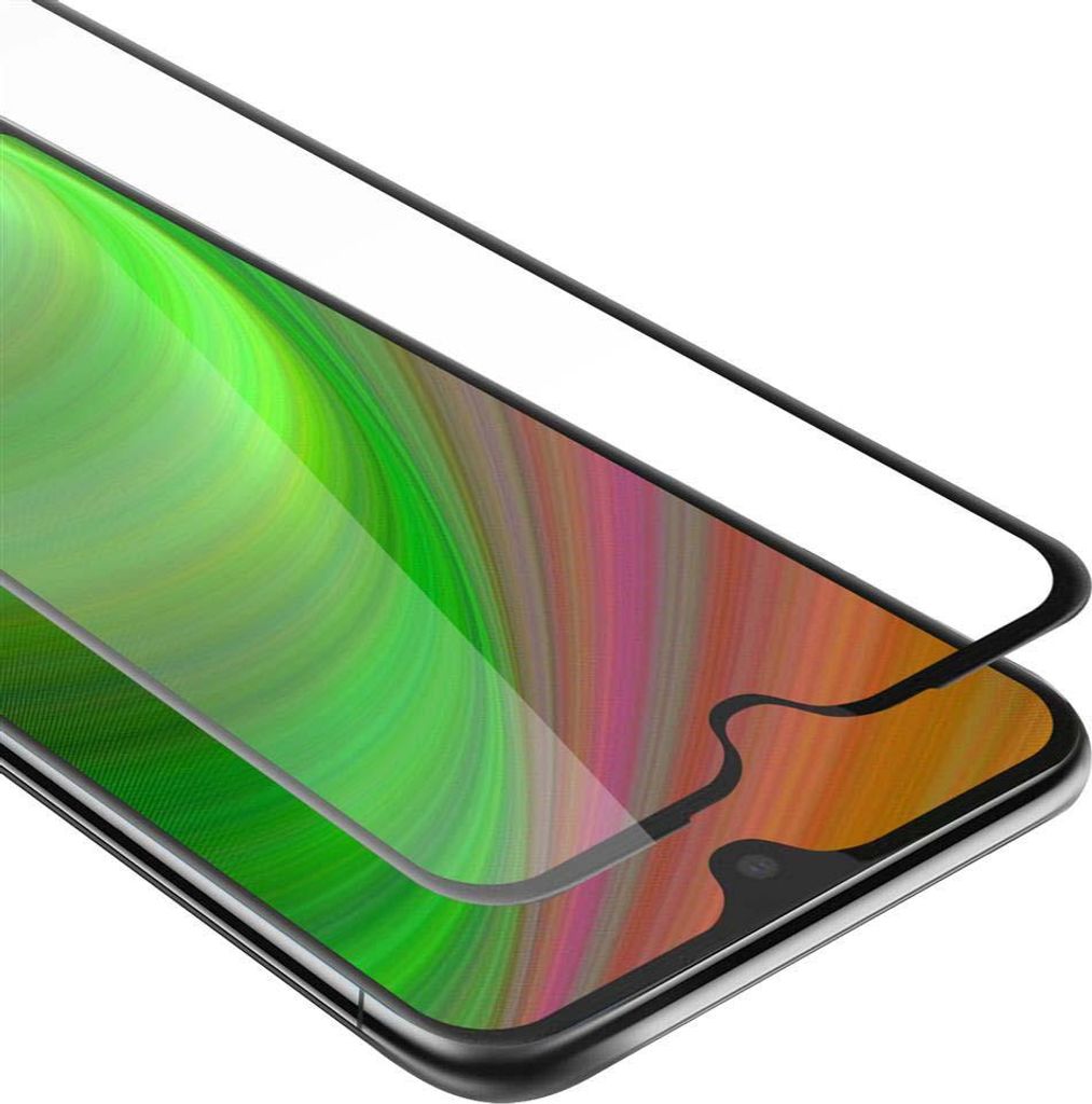 Cadorabo Panzerfolie für Motorola MOTO G7 / G7 PLUS Schutzfolie in Schwarz Vollbild Folie Tempered Display Schutzglas