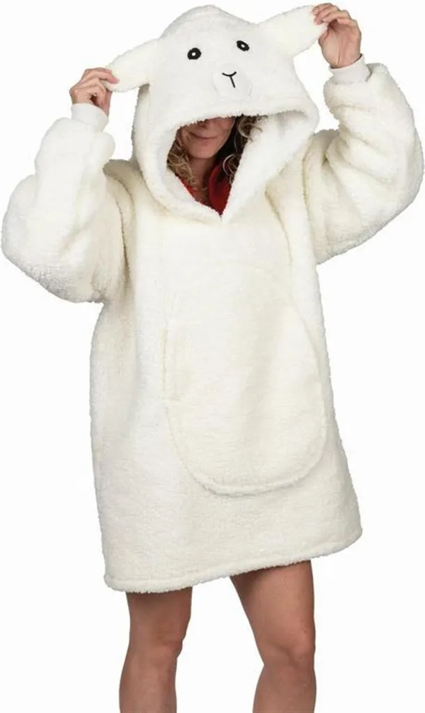 Couverture à Capuche Mouton : Dites Adieu au Froid devant la Télévision