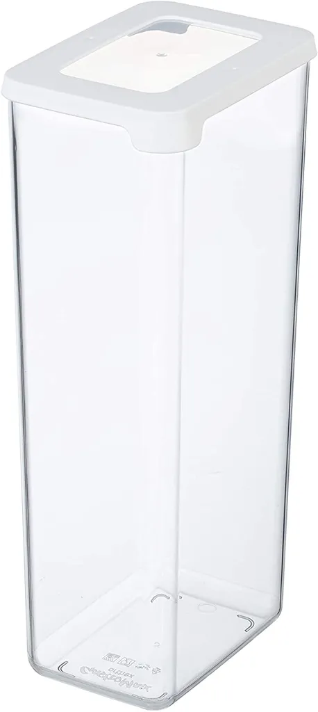 GastroMax barattolo per la conservazione a secco da 2,25 litri trasparente / bianco