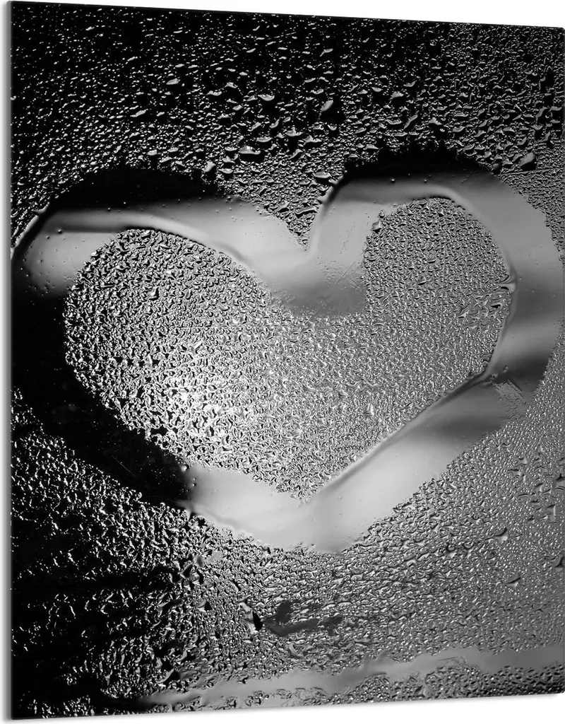Eleganza in Cucina: Coprifornelli 40x52 Cuore Argento - Vetro Luxury