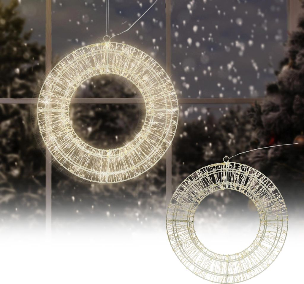 960er LED-Kranz - Ø = ca. 38 cm Produktbild 4