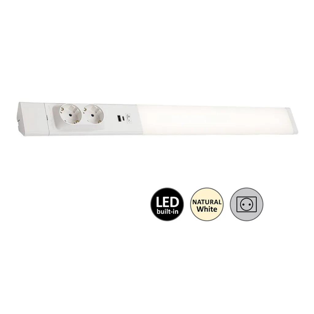 Éclairage LED pour Bureau et Atelier Bilal 18W Blanc Neutre 4000K 60cm