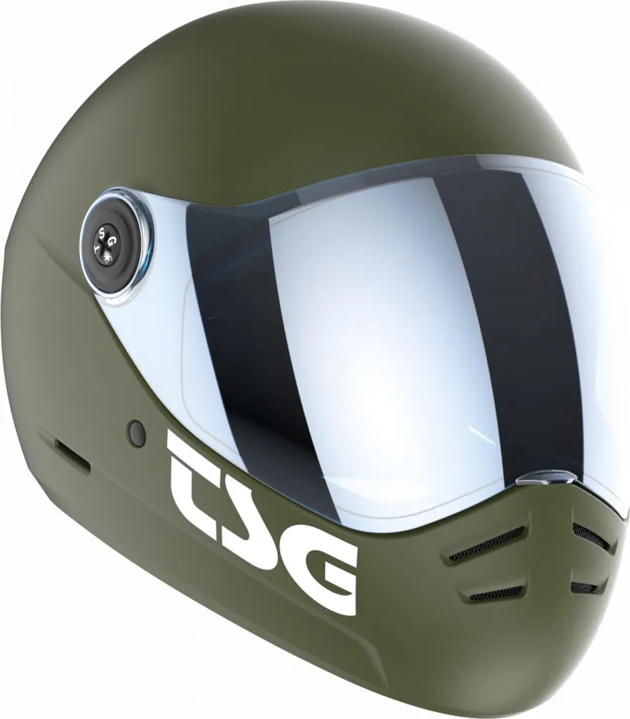 Casque TSG Pass 2.0 Solid Olive - Finie la Buée et les Chocs en Descente