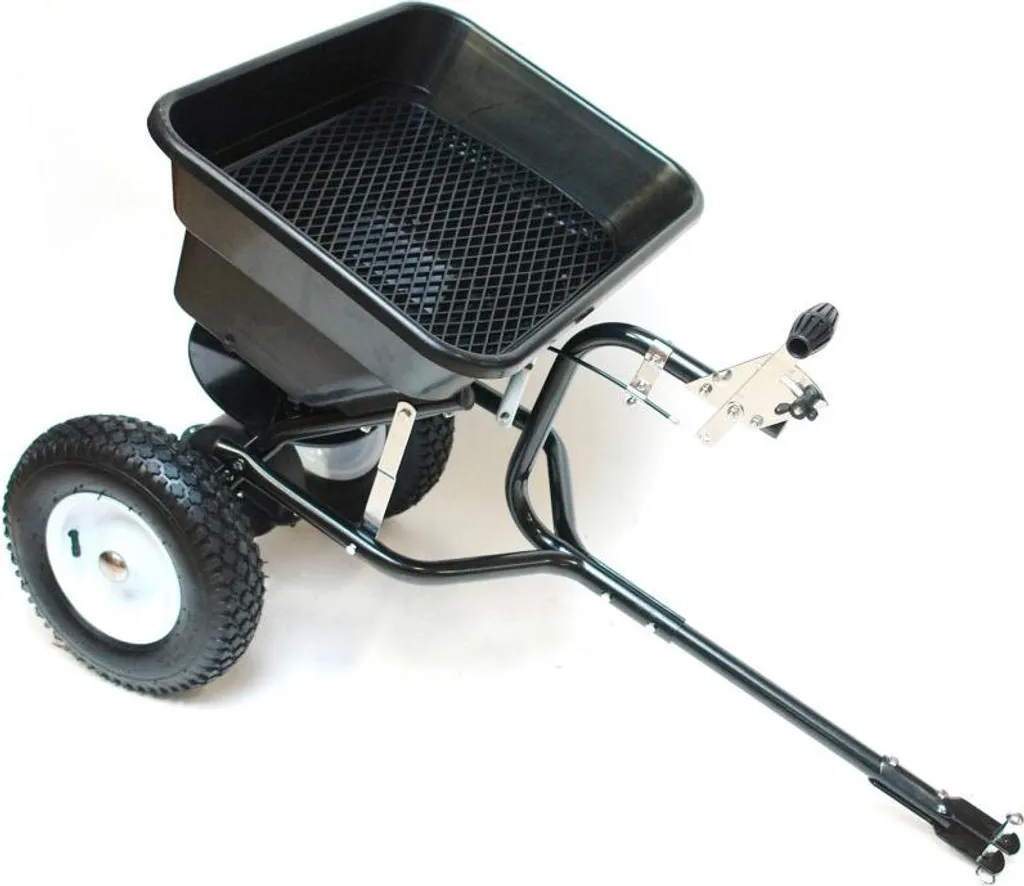 Épandeur pour tracteur 45 L pour semis et engrais sur grandes pelouses
