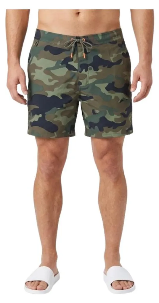 Short de bain Sundek Contour Moro taille 32 pour homme avec liseré