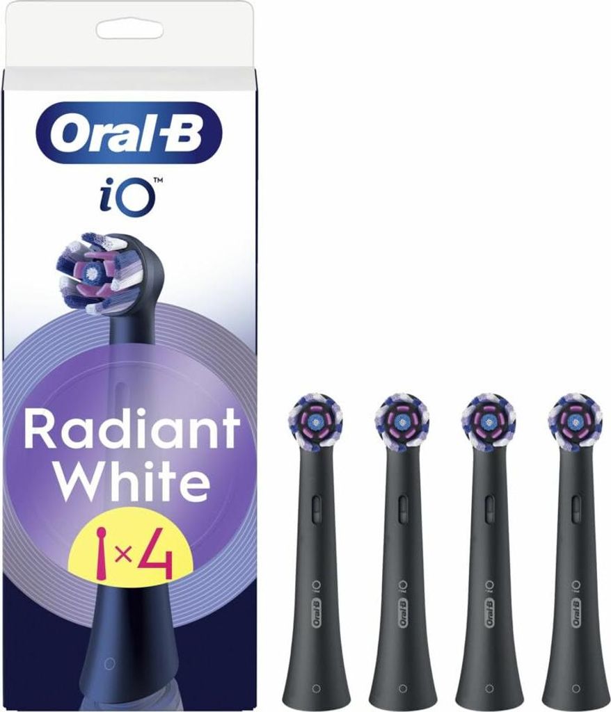 Oral B Ersatzbürsten Zahnpflege Serie iO Radiant White Pack 4 Weißpflege