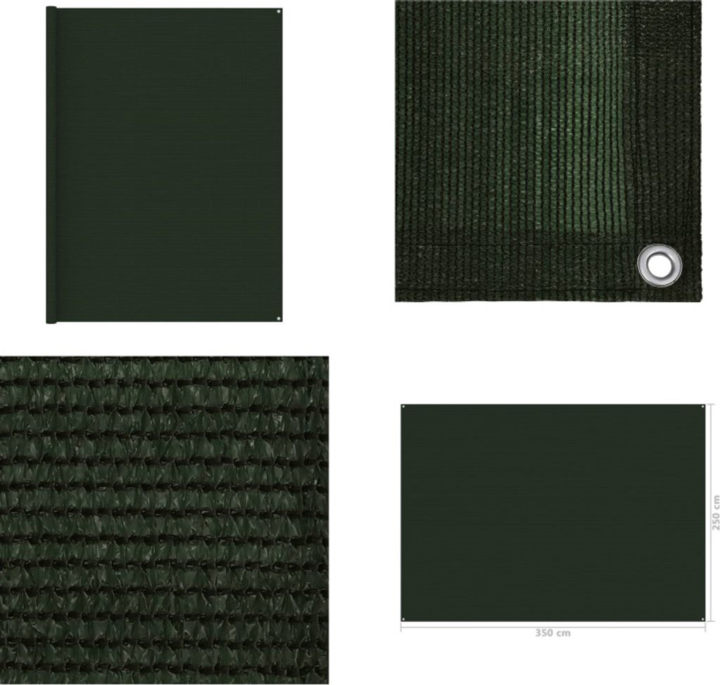 vidaXL Zeltteppich 250x350 cm Dunkelgrün - Zeltteppich - Zeltteppiche - Campingteppich - Campingteppiche