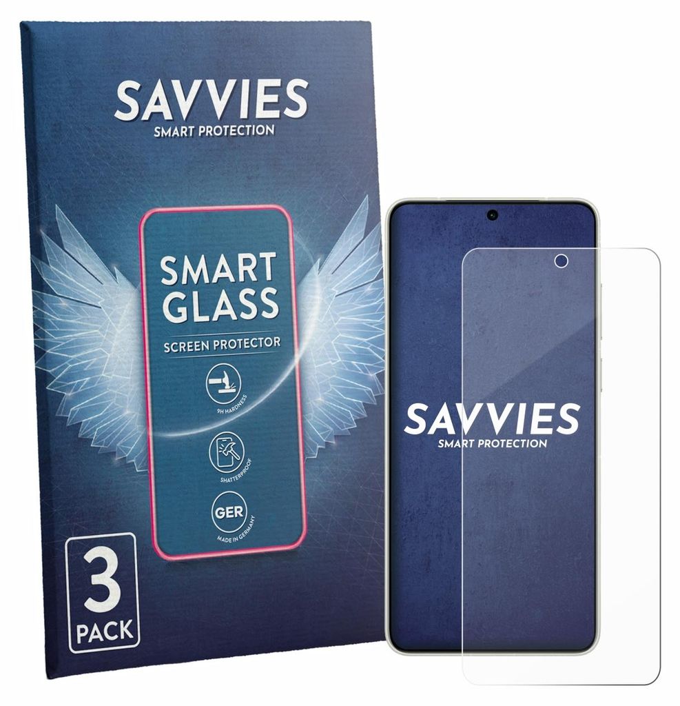 3x Savvies Schutzglas Folie für Vivo X300 Ultra 9H Panzer Schutzfolie Glas Displayschutz klar transparent