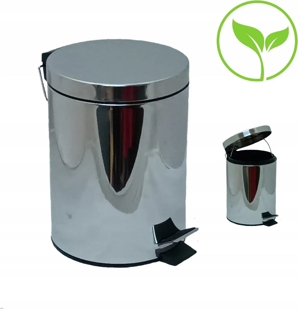 cestino a pedale in acciaio inox da 30 litri