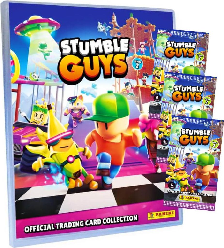 Panini Stumble Guys Karten Serie 2 - Sammelkarten Trading Cards - 1 Mappe + 3 Booster