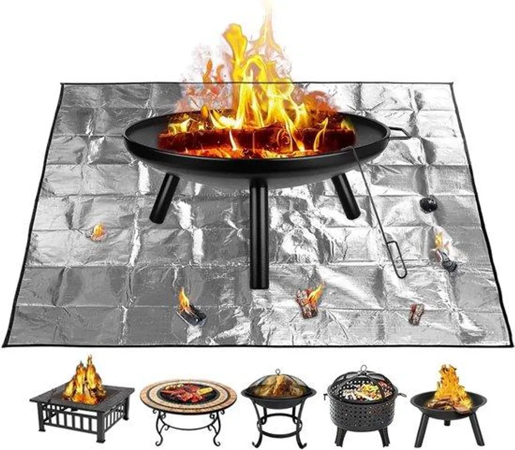 Tapis ignifuge anti-brûlure pour pelouse et deck de piscine sécurisé