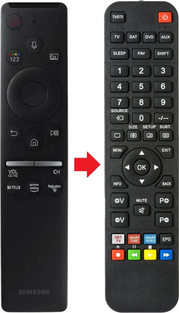 Fernbedienung passend für SAMSUNG UE50RU7450 | UE50TU7092 | UE50TU8070