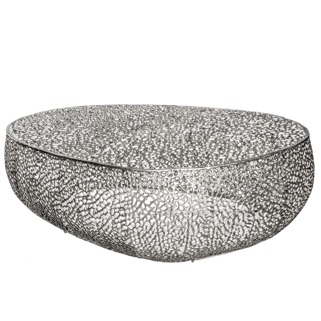 cagü: Couchtisch [NUBE] Silber aus Aluminium im Produktbild 4