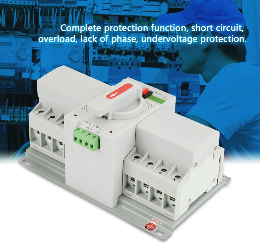 Interrupteur de transfert automatique double puissance 220V 63A
