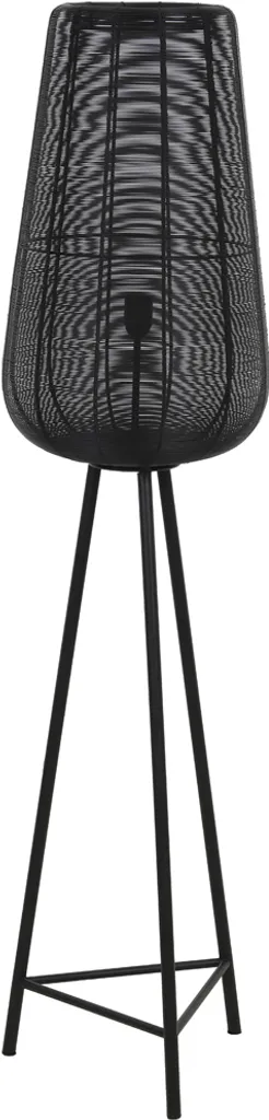 Lampadaire noir en métal Adeta Light & Living, style industriel E27