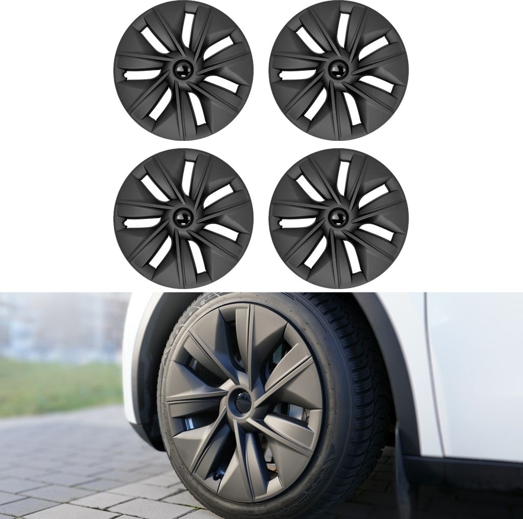TLECTRIC Tesla Model Y Aero Radkappen-Set für 19 Zoll Gemini Felgen (4-teilig)