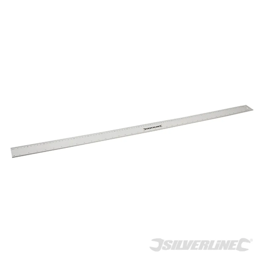 Silverline 731003 Righello Alluminio 100cm | Riga Metrica Professionale