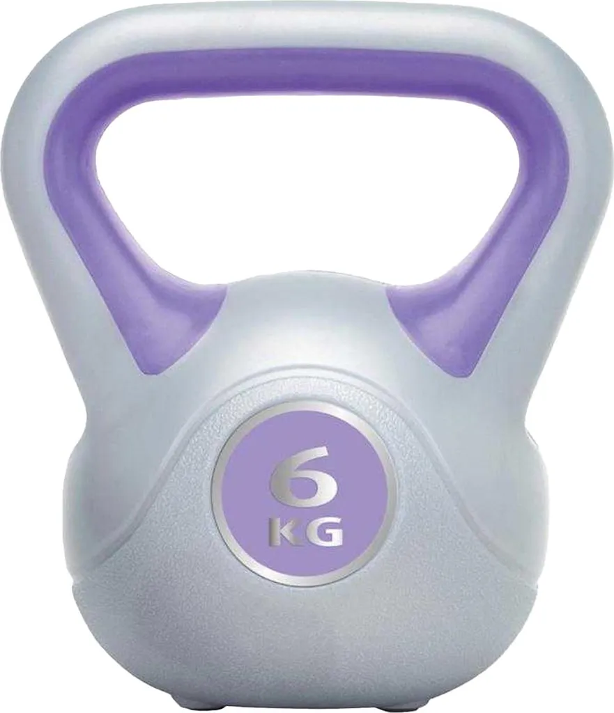 Haltère ergonomique 6 kg vinyle violet Urban Fitness anti-dérapant