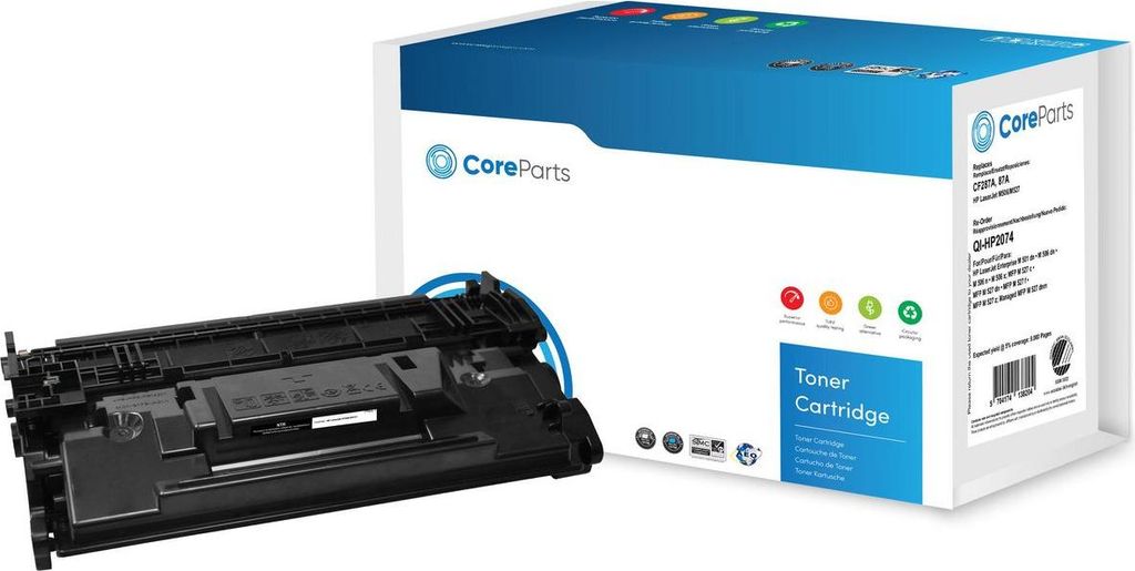 CoreParts QI-HP2074, 9000 Seiten, Schwarz, 1 Stück(e)