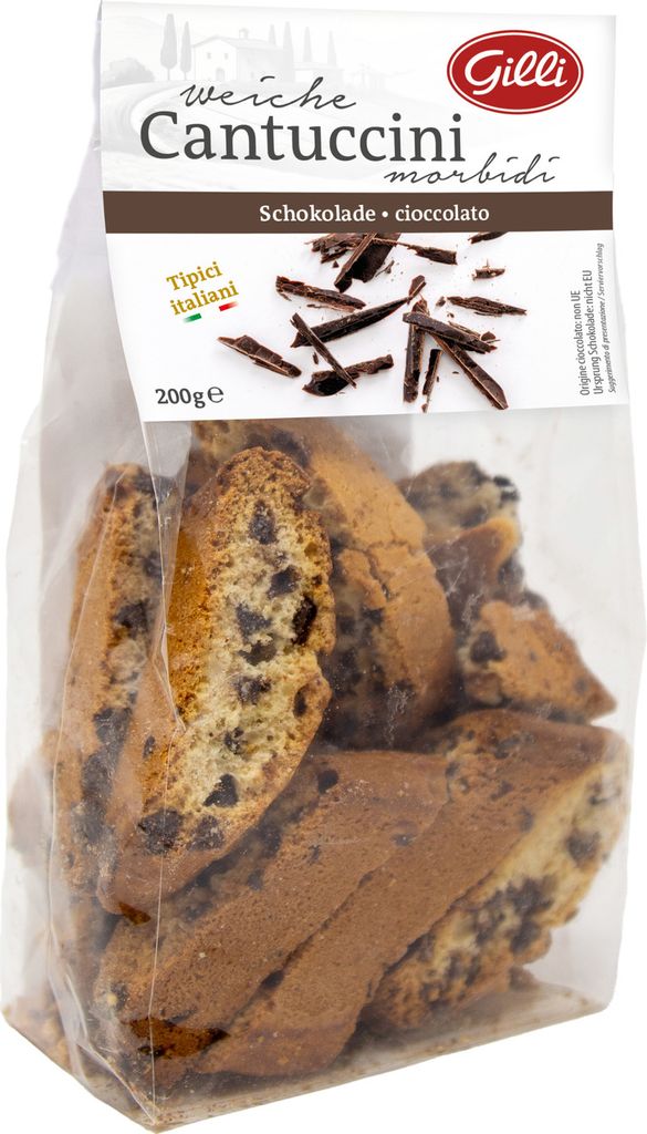 Weiche Cantuccini mit Schokolade 200 gr. - Gilli