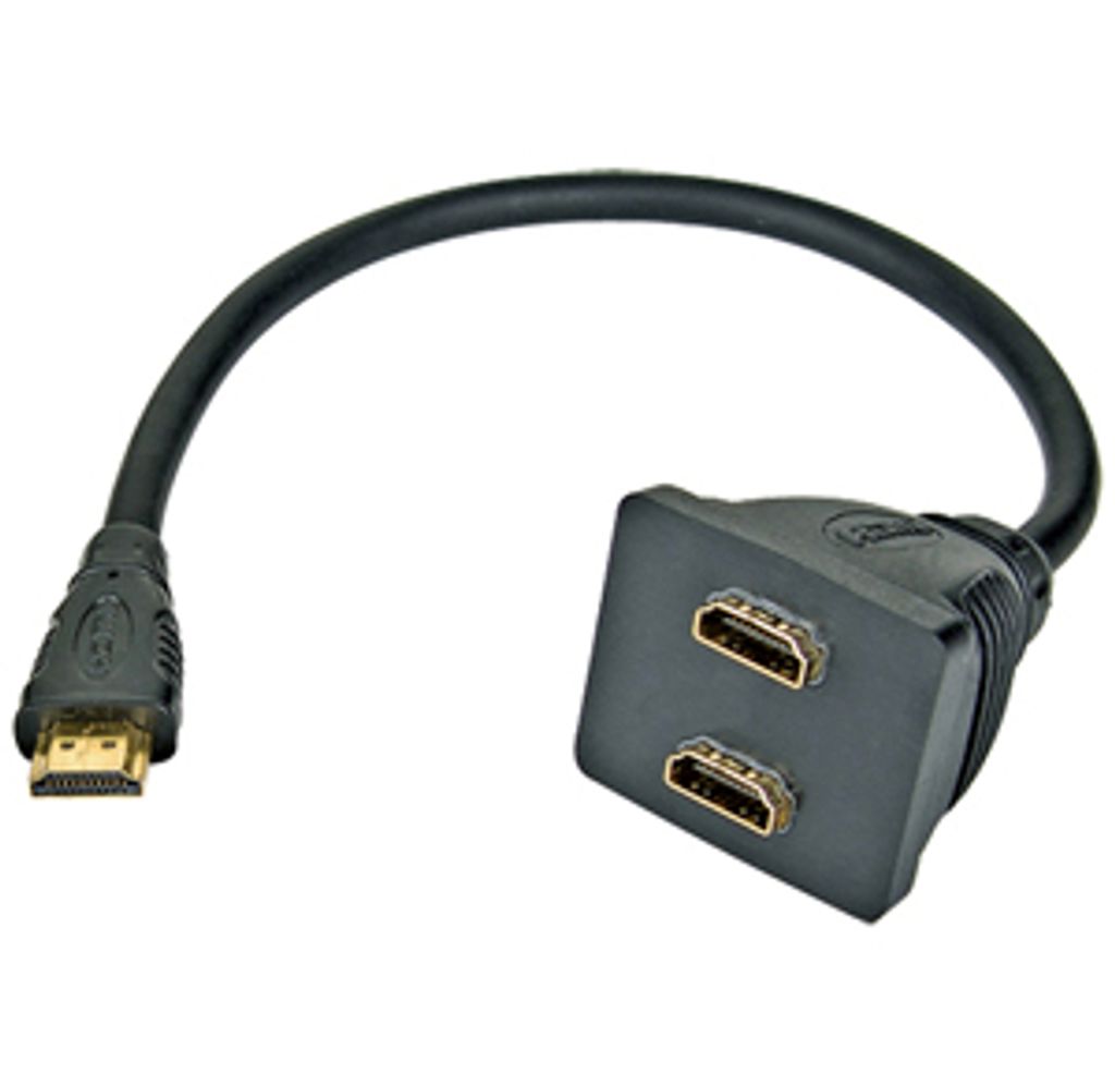Adapter HDMI rozdvojka M - 2x F konektory pasivní Obrázek produktu 