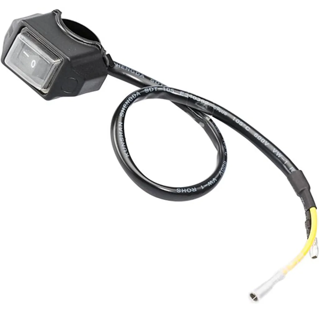 Interrupteur de Guidon 22mm Étanche - Commande ON/OFF avec Câblage 12V