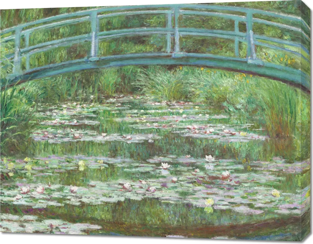 Grand Tableau Impressionniste Monet 90x70 - Toile Vintage Haute Définition
