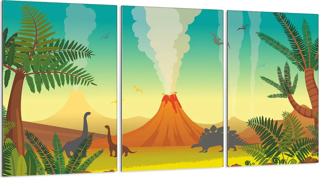 Vetro di Copertura Piano Cottura 30x52 Vulcano per Bambini 3 Pezzi