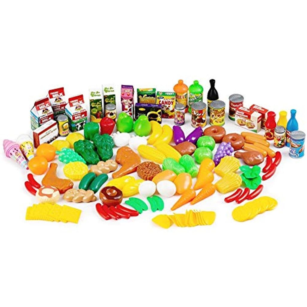 HOLZ Lebensmittel OBST zum Schneiden ECOTOYS Spielküche Kaufladen Spielzeug Set 