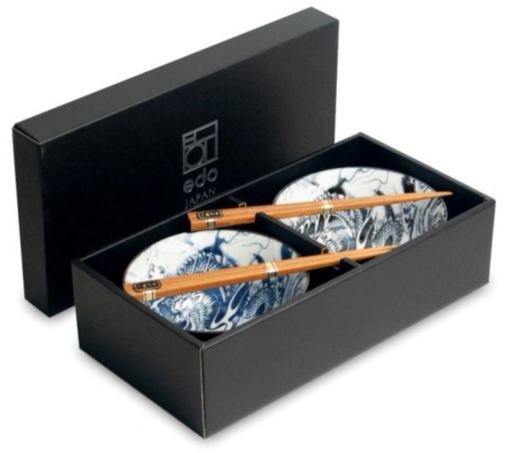 Edo Japan | Schalen Set - 4 Teile - 15 X 7 Cm - Mikrowellengeeignet - Keramik Schalen