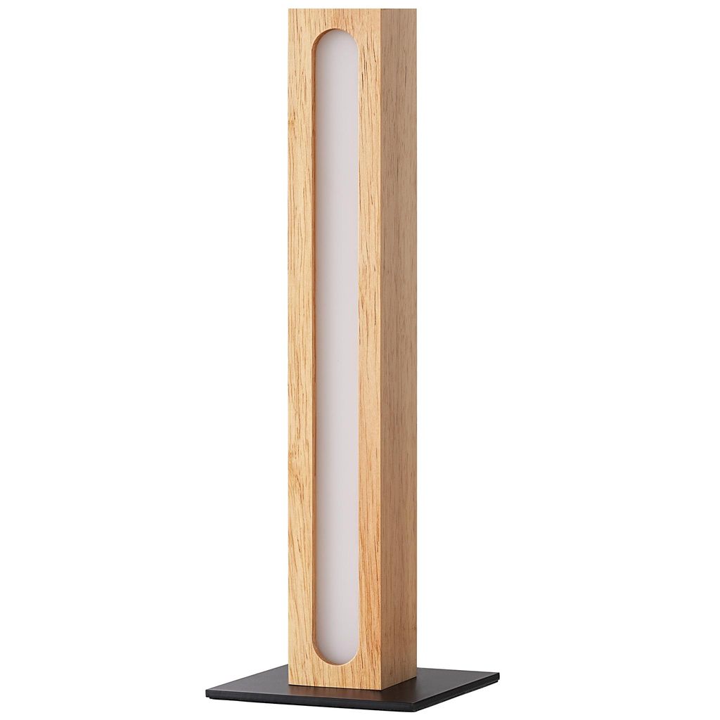 EDISHINE LED Tischlampe Holz, Nachttischlampe Touch Dimmbar, Speicherfunktion