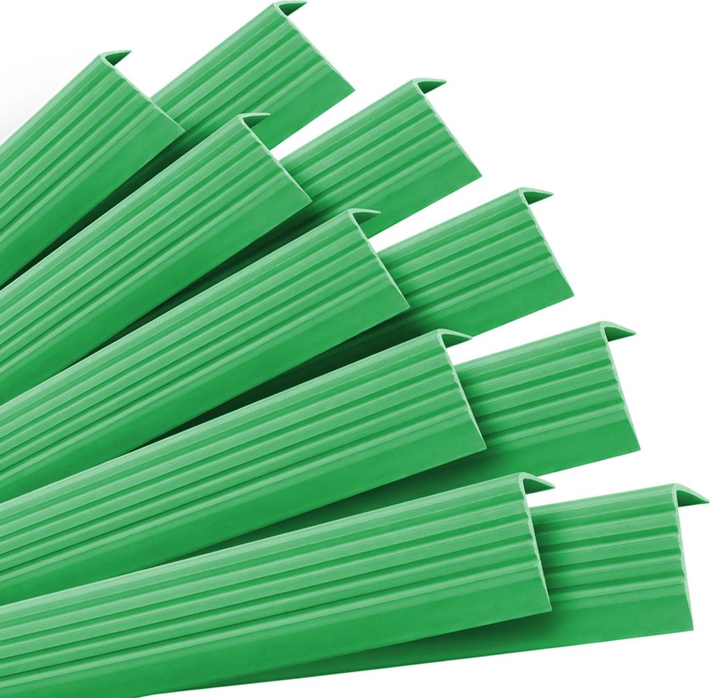 QUEST Set: Selbstklebende Antirutsch-Treppenprofile, grün, 40x25 mm, 100 cm