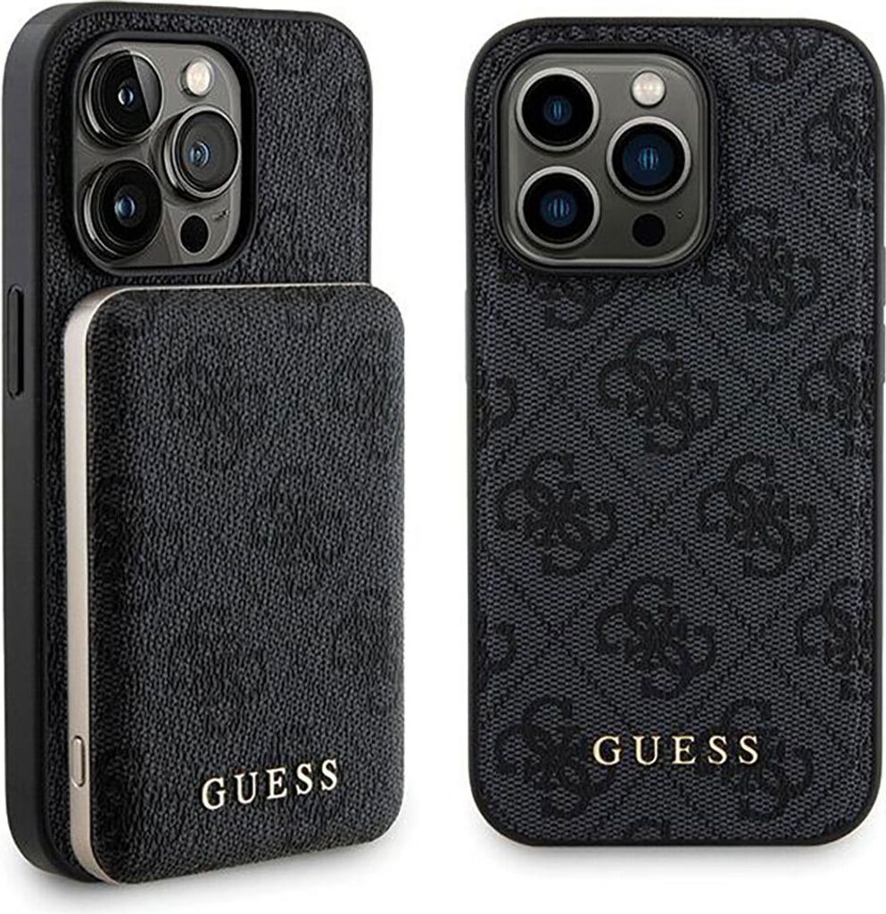 Guess Bundle Pack MagSafe 4G Metal Gold Logo - Etui Set + Produktbild 