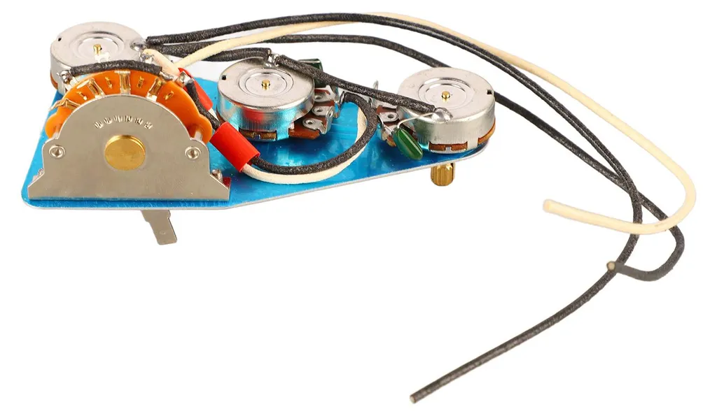 Kit réparation guitare électrique faisceaux câbles et plaques montage