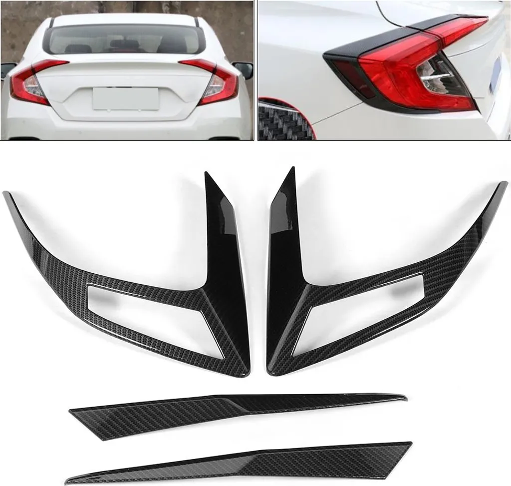 Protection de feux arrière Honda Civic 10 carbone haute résistance