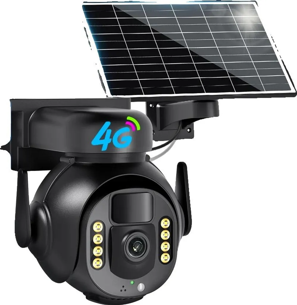 Caméra de sécurité PTZ 8MP Zoom x10 évite les angles morts Carte 64G