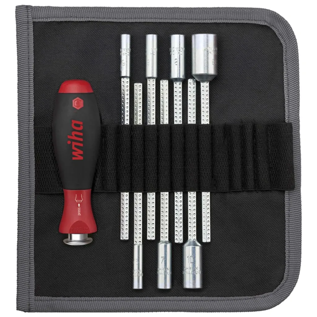 Tourne-écrou Wiha 27712 manche rouge ergonomique en plastique haute qualité