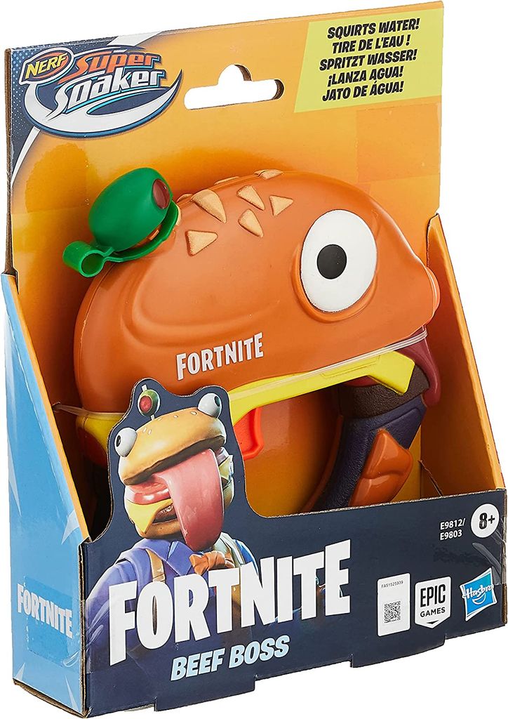 Hasbro E9812 - Nerf - Super Soaker - Fortnite - Beef Boss, Wasserpistole