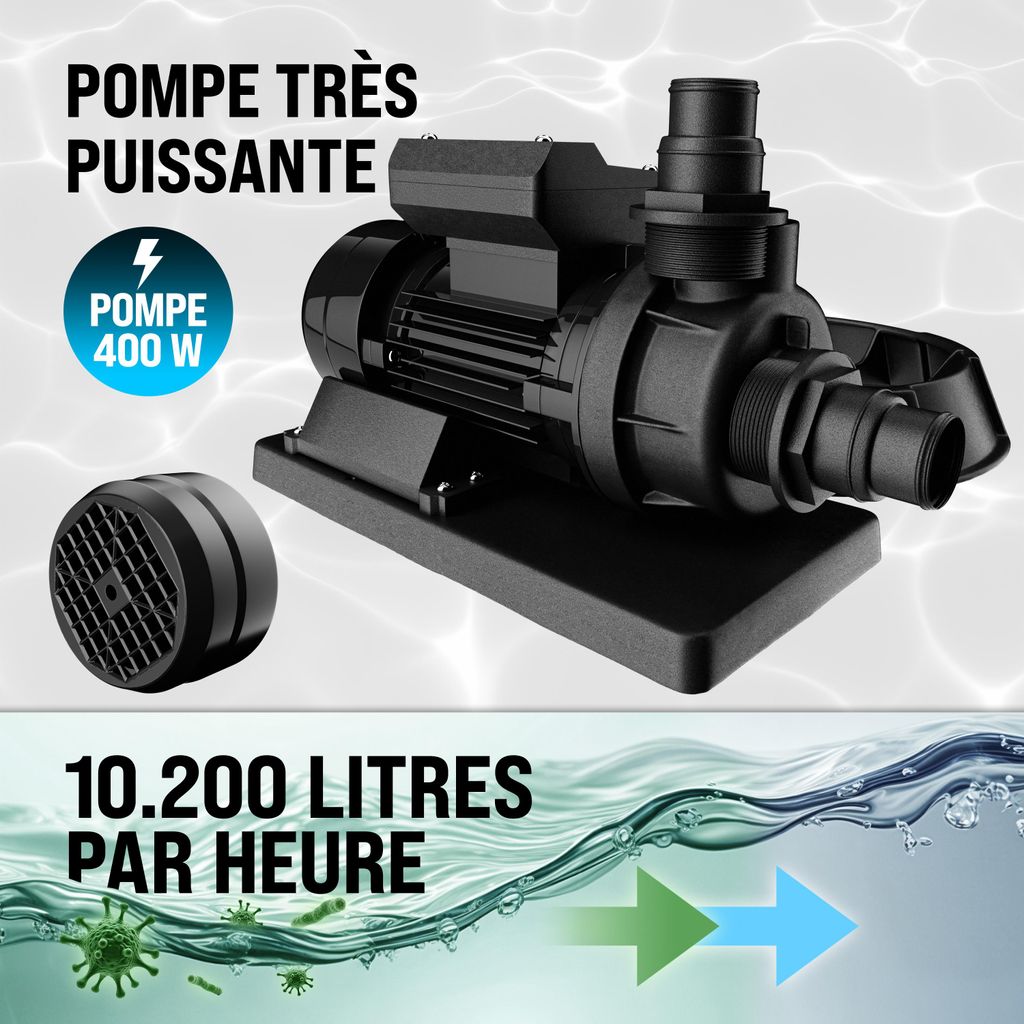 MONZANA® Sandfilteranlage SF12K 10.200L/h bis 35.000L Pool Produktbild 