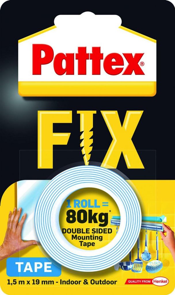 PATTEX montážní páska Super fix do 80kg, 19mm*1,5m 807 Obrázek produktu 
