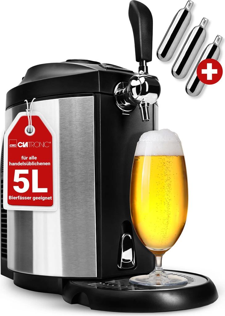 CLATRONIC Pompe à bière BZ 3740 noir/argenté Boîtier en Image du produit 